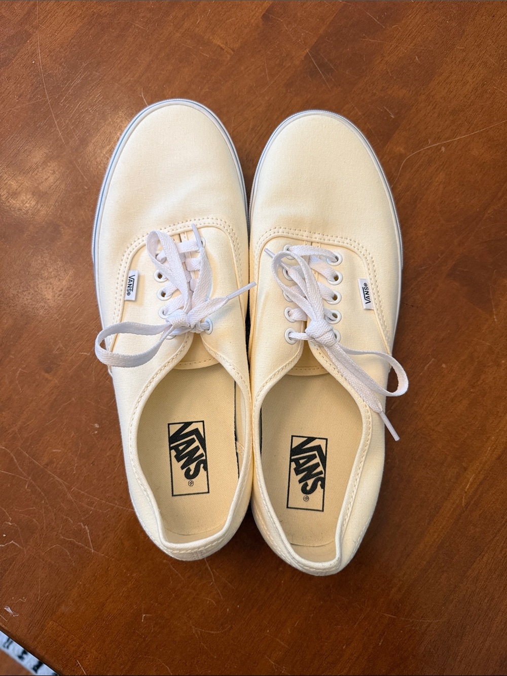 Vans Canvas Sneakers in Cream/White - Men's